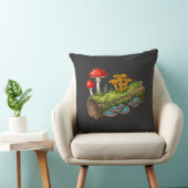 Coussin  Mushroom Log Fantasy Fungi Illustration (Chaise)