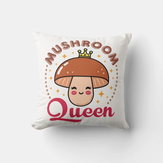 Coussin Mushroom Queen (Recto)