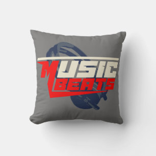 Coussin Music Beats casque audio dj T-Shirt