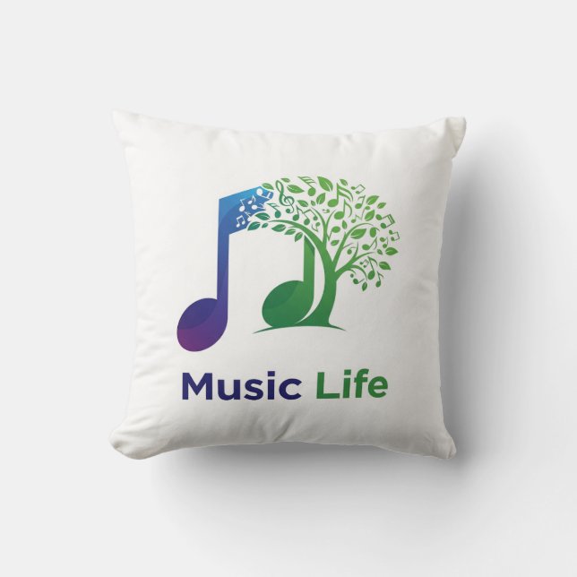 Coussin Music Life, présente un (Recto)