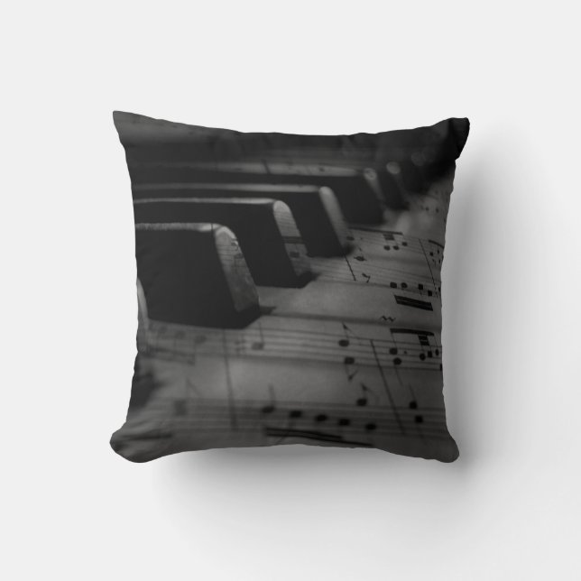 Coussin  Music Piano Keys (Recto)