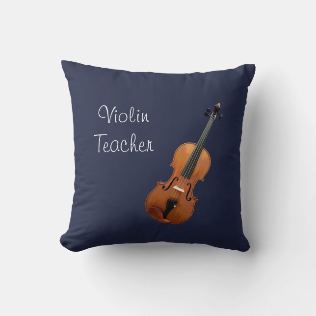 Coussin Musicien enseignant de violon (Recto)