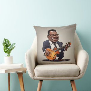 Coussin musiciens de jazz