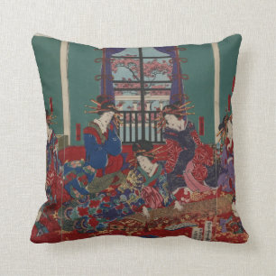 Coussin Musiciens japonais