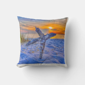 Coussin Musique à café croix de plage