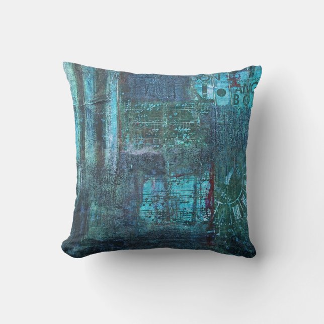 Coussin "Musique carreau dans temps" (Recto)