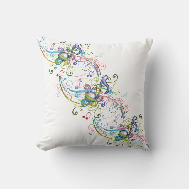 Coussin Musique dans le ciel (Recto)