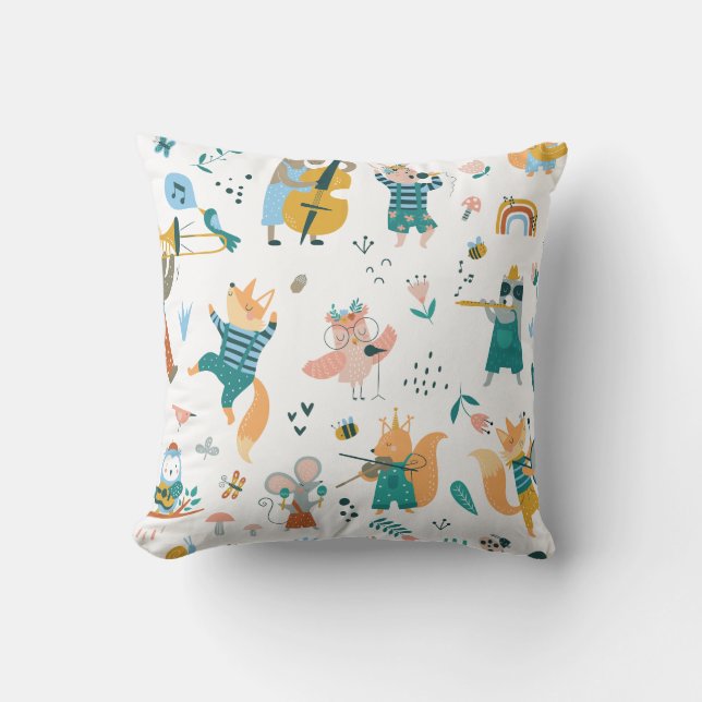 Coussin Musique de dessin (Recto)