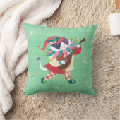 Coussin Musique de Noël Elf Chat Jeu d'oreiller (Couverture)