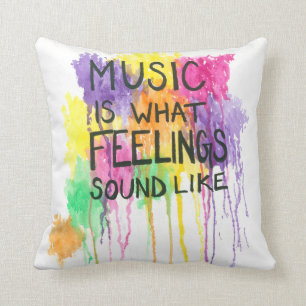 Coussin Musique et sentiments