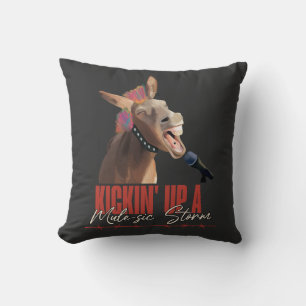 Coussin Musique Lover Punny Rockstar Donkey