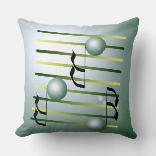 Coussin Musique-orienté de concepteur de Musico de