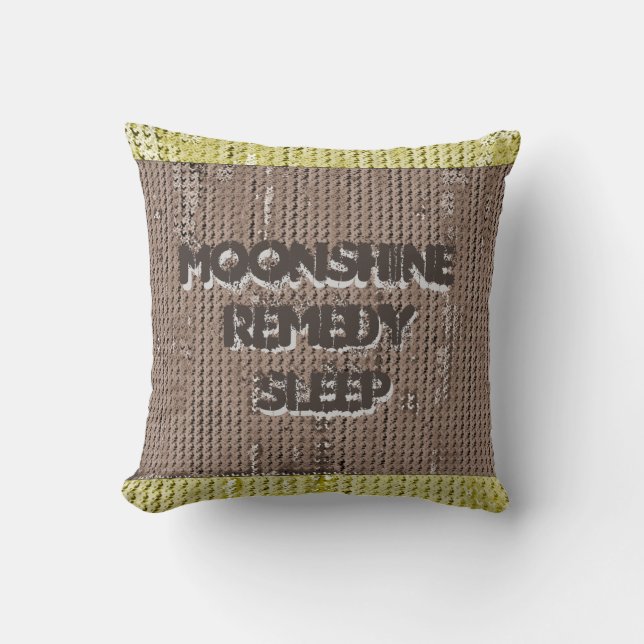 Coussin MVB Faux Burlap Lance Pillow-Torn/2TY Moonshine (Recto)