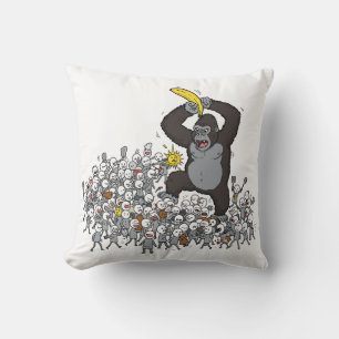 Coussin My Spirit Animal : Un Gorilla dans un endroit étro