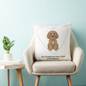 Coussin My Valentine Has Paws Cockapoo Personalise (Chaise)