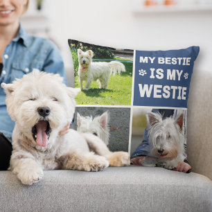 Coussin My Westie Is My Bestie Amoureux des chiens Photo C