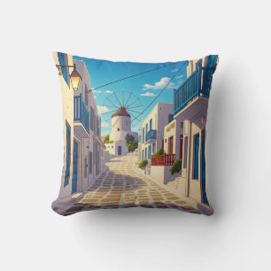 Coussin Mykonos Path Grèce Cyclades Travel