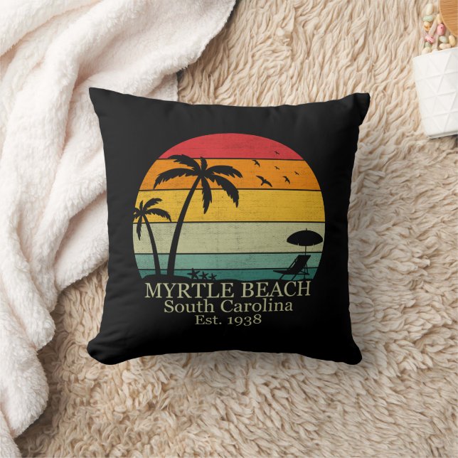 Coussin Myrtle Beach Caroline du Sud vintage (Couverture)
