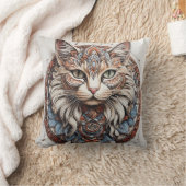 Coussin Mystic Boho Feline Mandala (Couverture)
