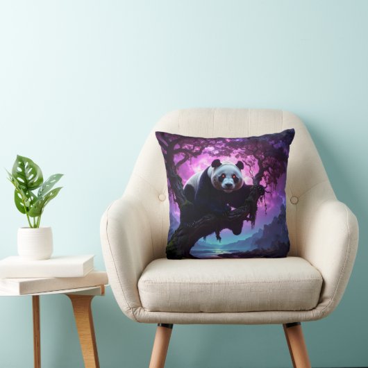 Coussin Mystic Forest Panda (Chaise)