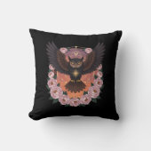 Coussin Mystical Celestial Owl Throw Pillow (Recto)
