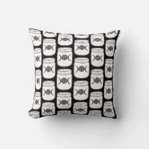 Coussin Mystical Magic Moons Triple Déesse Mason Jar