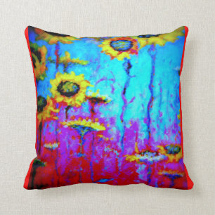 Coussin mystique de clair de lune bleu de