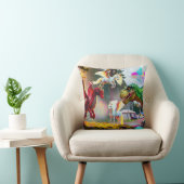 Coussin Mythical and Prehistoric Pegasus, Dragon, Dinosaur (Chaise)