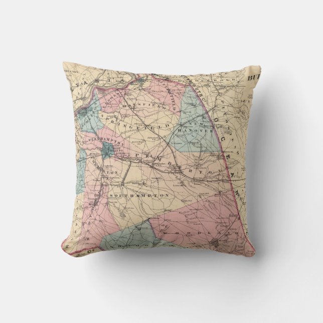 Coussin N le comté de Burlington, NJ (Recto)