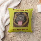 Coussin N'abandonne jamais (Couverture)