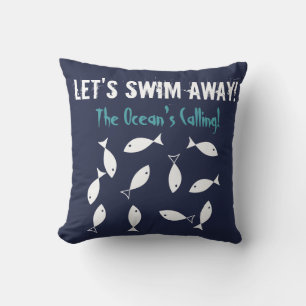 Coussin Nageons dans l'océan appelé "poisson cushion"