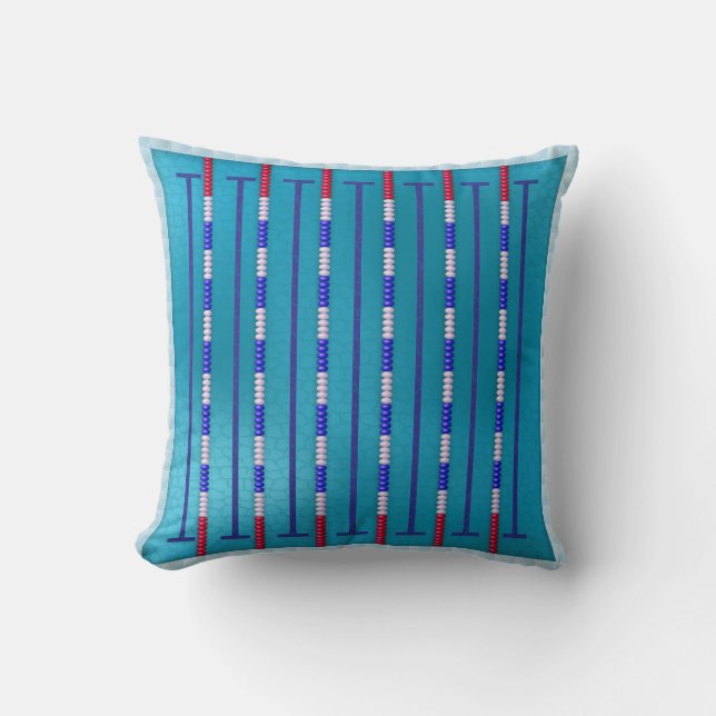 Coussin Nageur de piscine (Recto)