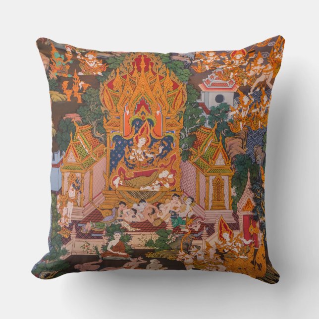 Coussin Naissance du Bouddha (Recto)