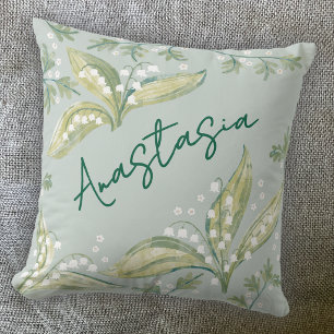 Coussin Naissance en mai Narcisse Personnalisé