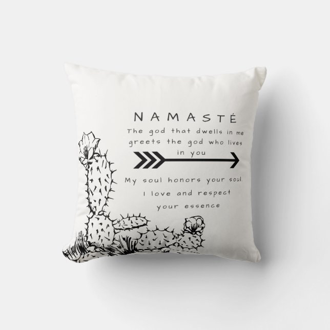 Coussin namaste (Recto)