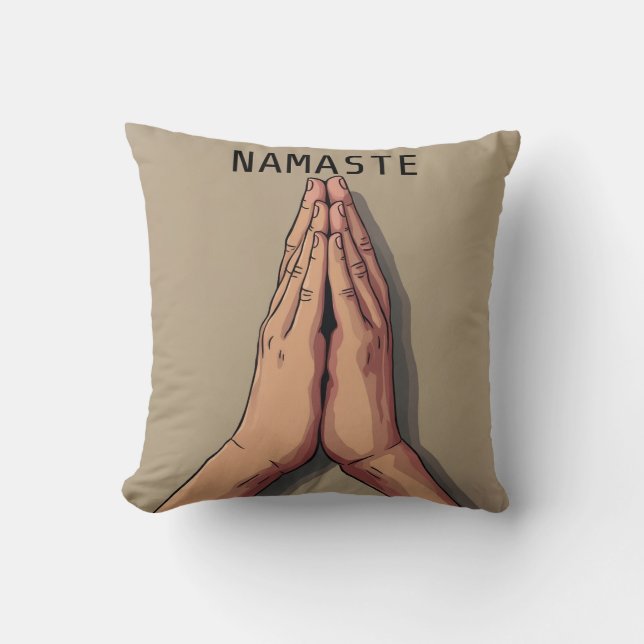 Coussin /Namaste Coussin de yoga main (Recto)