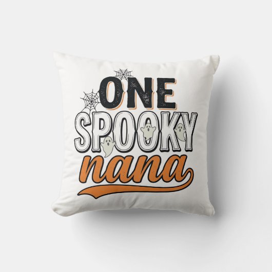 Coussin Nana fantôme Halloween épouvantable Création de T- (Recto)