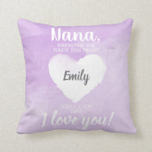 Coussin NANA toutes les fois que vous touchez ce pourpre