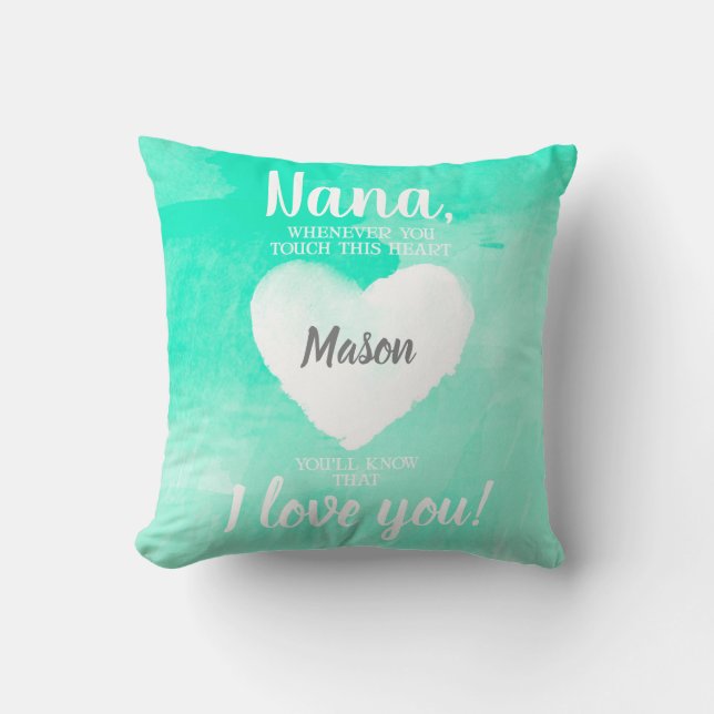 Coussin NANA toutes les fois que vous touchez ce vert de (Recto)