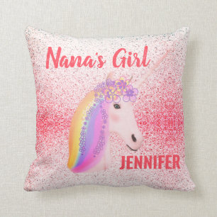 Coussin Nanas Girl Rose Girly Speckies Personnalisé