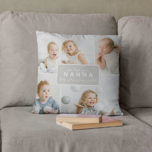 Coussin Nanna Moderne 4 Photo Gris