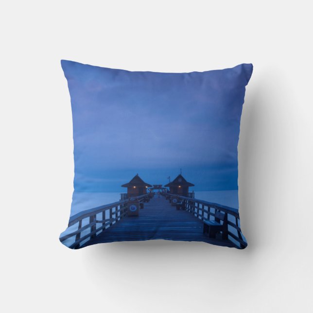 Coussin Naples Pier, aube (Recto)