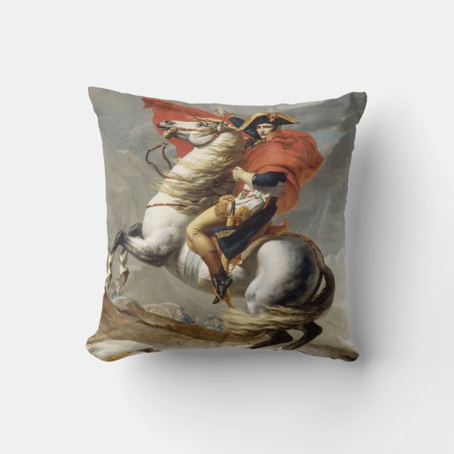 Coussin Napoléon Traversant les Alpes - Jacques-Louis Davi (Recto)