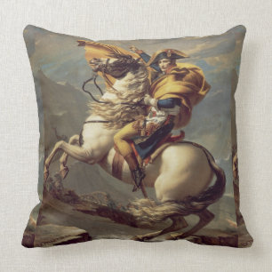 Coussin Napoléon vintage Traversant les Alpes