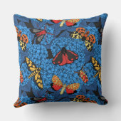 Coussin Nappes phréatiques bleu hydrangée (Verso)