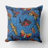 Coussin Nappes phréatiques bleu hydrangée (Recto)