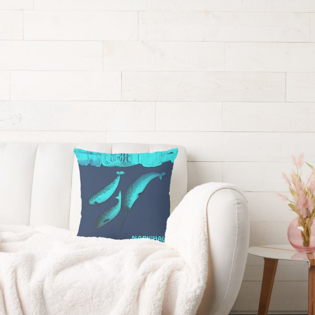 Coussin Narwhal Sous La Glace (Canapé)