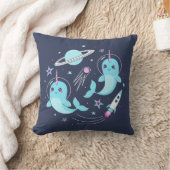 Coussin Narwhals spatiaux (Couverture)