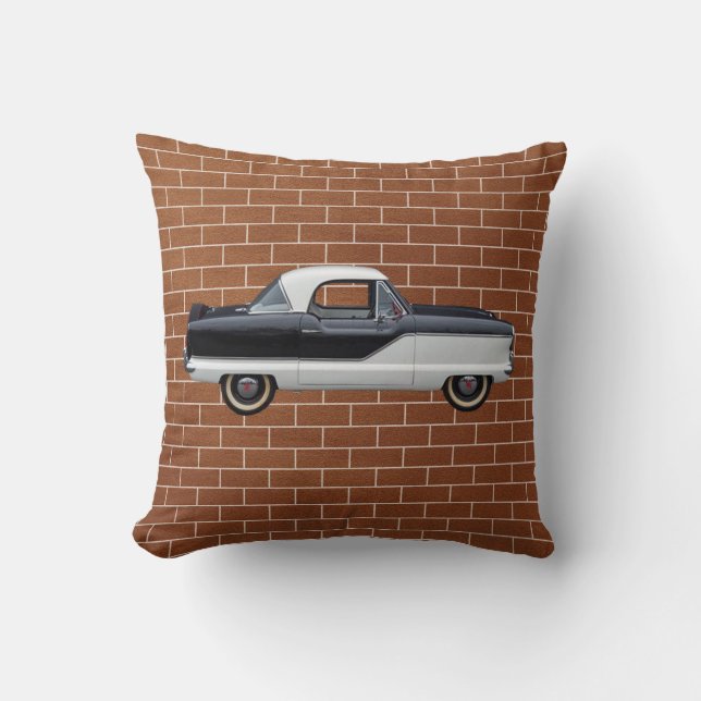 Coussin Nash noir et blanc Metropolitan (Recto)