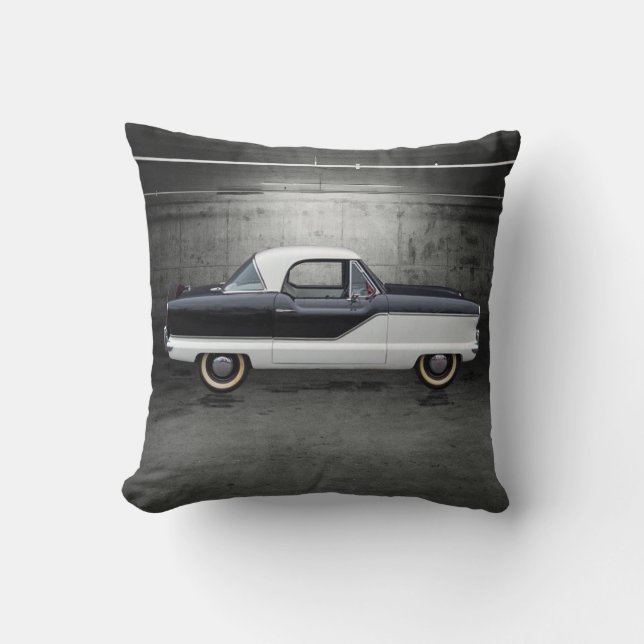 Coussin Nash noir et blanc Metropolitan (Recto)